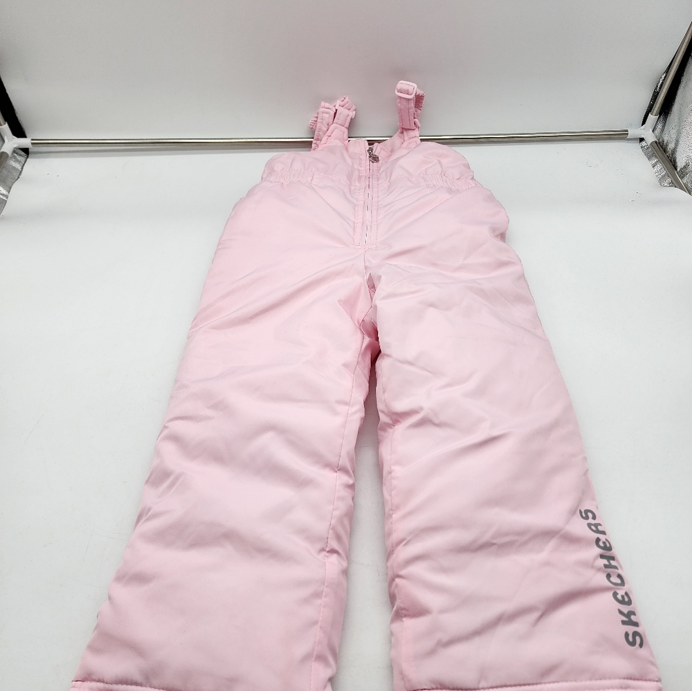 Skechers Pink Girls' Insulated Snow Bib Pants